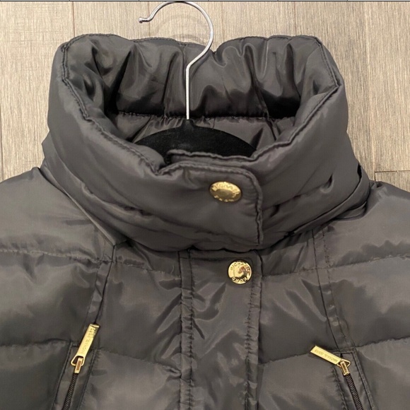 🔥HOST PIC🔥 LN MICHAEL KORS Women's Long Down Jacket Coat Dark Gray Gorgeous! - Picture 3 of 10